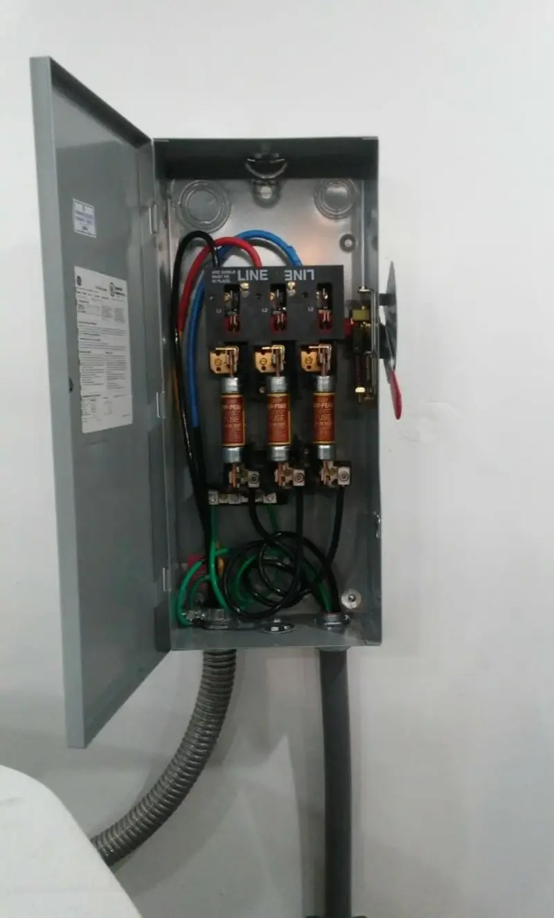 Three-phase disconnect switch installed for Electrical Wiring & Rewiring in Cloverdale